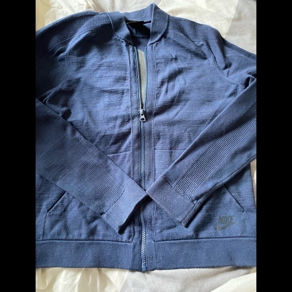 Nike Sportswear Tech Knit Jacket Obsidian Navy Blue s - Picture 5 of 8